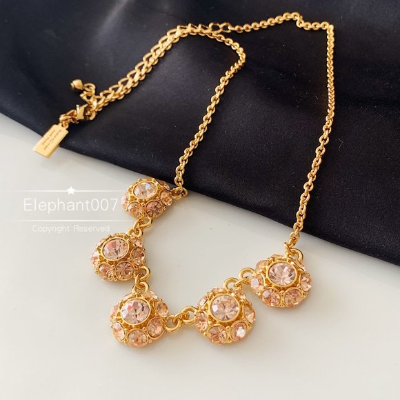 Kate Spade necklace rose gold flower necklace